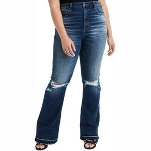 00 American Eagle super stretch highest rise flare jeans sold out online